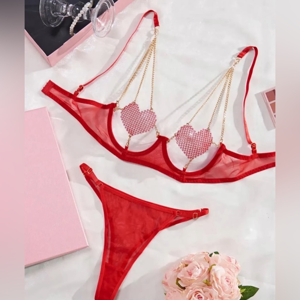 Red Heart lingerie set - Valentine Day Special ❤️